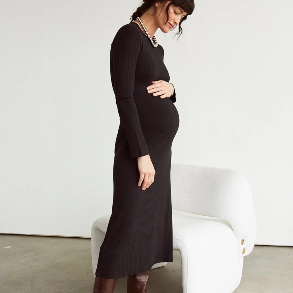 Storq Maternity Night Out Midi Dress